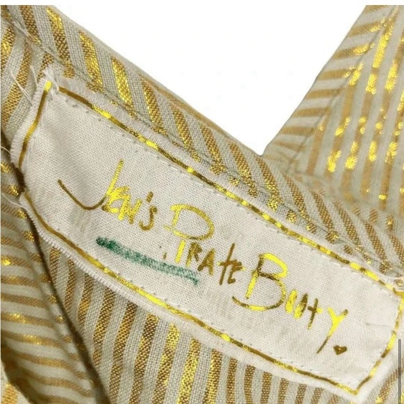 Jen's Pirate Booty Twentynine Palms One Shoulder Cutout Stripe Top Size Large - Picture 8 of 8